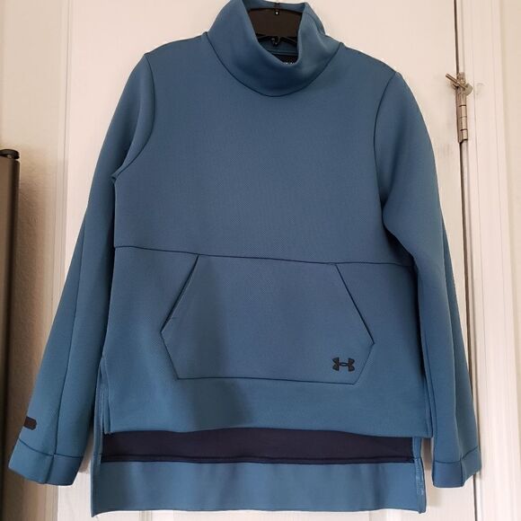 Blue under Armour move mock neck Sweatshirt M - Picture 2 of 6